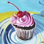 Happy Birthday Cupcake!
Acrylic/Panel
8X10